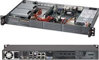 Supermicro 1U CSE-504-203B ház - Fekete