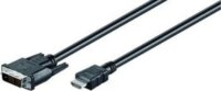 M-CAB 7300082 HDMI - DVI átalakító kábel 3m Fekete