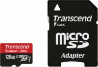 Transcend 128GB microSDXC UHS-I CL10 memóriakártya + Adapter