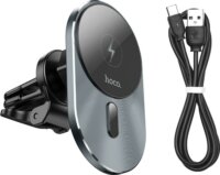 Hoco CA91 MagSafe Mobiltelefon autós tartó/töltő - Fekete