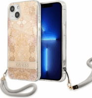 Guess Flower Cord Apple iPhone 13 mini Tok - Arany