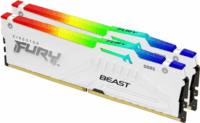 Kingston 64GB / 5600 Fury Beast RGB White (Intel XMP) DDR5 RAM KIT (2x32GB)