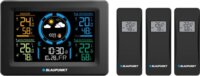 Blaupunkt WS40BK LCD Időjárás állomás 3 külső szenzorral