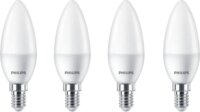 Philips LED Gyertya izzó 4,9W 470lm 2700K E14 - Meleg fehér (4 db)