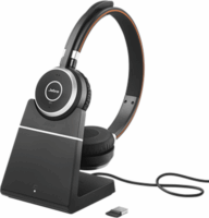 Jabra Evolve 65 SE UC (Töltőállvánnyal) Wireless Stereo Headset - Fekete