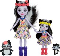 Mattel Enchantimals: Testvérbabák állatkákkal - Sage és Sabella Skunk