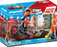 Playmobil 71256 Stunt Show - Kaszkadőr motorral és tüzeskarikával kezdőszett