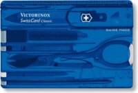 Victorinox SWISS CARD Classic Utazó készlet - Átlátszó Kék
