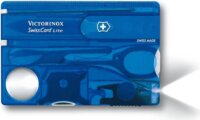 Victorinox SWISS CARD Lite Utazó készlet - Átlátszó Kék
