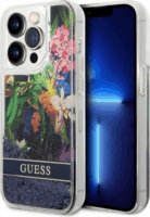 Guess Liquid Glitter Flower Apple iPhone 14 Pro Max Tok - Kék/Mintás