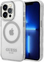 Guess Metal Outline Apple iPhone 14 Pro MagSafe Tok - Átlátszó