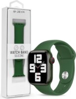 Devia Deluxe Series Apple Watch S4/S5/S6/S7/S8/S9/SE/Ultra Szilikon Sport szíj 42/44/45/49mm - Zöld