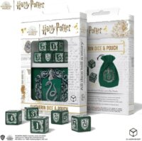 Harry Potter: Mardekár Dobókocka szett zsákkal - Zöld (5db/csomag)