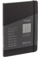 Fabriano Ecoqua Plus 80 lapos A5 négyzetrácsos notesz - Fekete