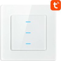 Avatto N-TS10-W3 3 Way TUYA Smart Wifi fényerőszabályzó kapcsoló relé - Fehér