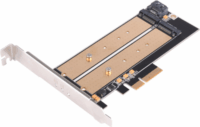 SilverStone SST-ECM22 4x belső SATA M.2 port Bővítő PCIe Kártya