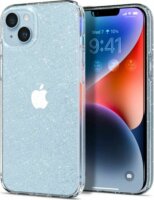 Spigen Liquid Crystal Glitter Apple iPhone 14 Szilikon Tok - Átlátszó