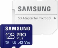 Samsung 128GB Pro Plus microSDXC UHS-I CL10 Memóriakártya + Adapter