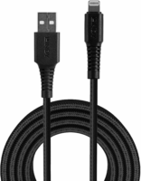 Lindy 31293 USB-A apa - Lightning apa 2.0 Adat és töltőkábel - Fekete (3m)