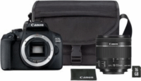 Canon EOS 2000D Digitális fényképezőgép + EF-S 18-55 IS II + SB130 + 16GB kártya - Fekete