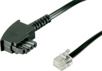 Goobay 50941 TAE-F Kábel 3 m - Fekete