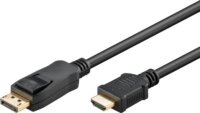 Goobay 64836 HDMI 1.4 - DisplayPort 1.2 Kábel 2m - Fekete