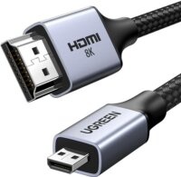 Ugreen HD164 Micro HDMI - HDMI 8K@60Hz Kábel 1m - Fekete