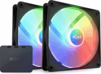 NZXT F140 140mm PWM RGB Rendszerhűtő - Fekete (2db/csomag)