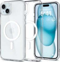 Spigen Ultra Hybrid MagFit Apple iPhone 15 Plus MagSafe Tok - Fehér/Áttetsző