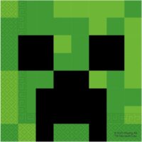 Minecraft Creeper mintás szalvéta (20 db)