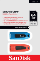 Sandisk Ultra USB 3.0 64GB Pendrive - Kék/Piros (2db / csomag)