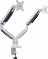 Multibrackets M Deskmount 15"-27" LCD TV/Monitor asztali tartó - Fehér (2 kijelző)