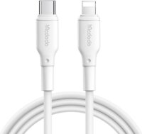 Mcdodo CA-7290 USB Type-C apa - Lightning apa Adat és töltő kábel - Fehér (1.2m)