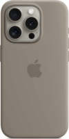 Apple iPhone 15 Pro MagSafe Gyári Szilikon Tok - Agyag