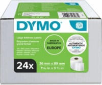 Dymo 722390 36 x 89 mm Öntapadó Cimke hőtranszferes nyomtatóhoz (24 x 260 címke / csomag)