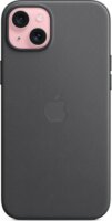 Apple iPhone 15 Plus MagSafe Gyári FineWoven-szövettok - Fekete