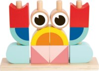 Tooky Toy Fa Montessori építőjáték - Állatok és formák