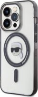 Karl Lagerfeld IML Karl's Head MagSafe Apple iPhone 15 Pro Tok - Átlátszó