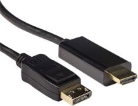 ACT AK3988 DisplayPort apa - HDMI-A apa adapter 1m - Fekete