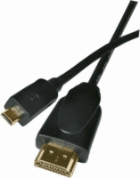 Emos SD1201 micro HDMI apa - HDMI apa Kábel 1.5m - Fekete