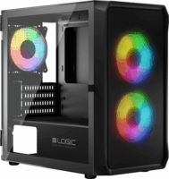 Logic Portos ARGB Mini Számítógépház - Fekete