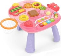 Manyuk Toys 2 az 1-ben Babafoglalkoztató játszó asztal - Pink