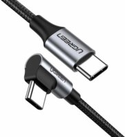 Ugreen US255 USB-C apa - USB-C apa 2.0 Adat és töltőkábel - Fekete/Szürke (0.5m)