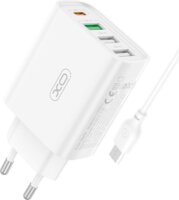 XO L120 Fali Hálózati Töltő (USB-A - USB-C Kábellel) - Fehér (18W)