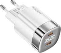 Toocki TCTAC-ZXB01 WHITE 2x USB-C Hálózati töltő - Fehér (35W)