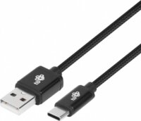 TB AKTBXKUCSBA300B USB-A apa - USB-C apa 2.0 Adat és töltőkábel - Fekete (3m)