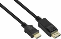 Good Connections DisplayPort 1.2 - HDMI 1.4b Kábel 2m - Fekete