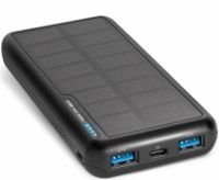 SBS Solar Power Bank 10000 mAh - Fekete