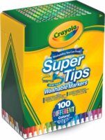 Crayola: SuperTips kimosható filctoll készlet - Vegyes színek (100 db / csomag)