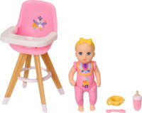 Zapf Creation BABY Born Mini szett: Etetőszék játékbabával